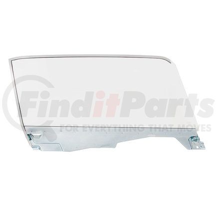 110604 by UNITED PACIFIC - Door Glass - Assembly, Untinted, for 1964.5-1966 Ford Mustang Convertible