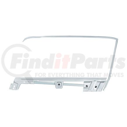 110635 by UNITED PACIFIC - Door Glass Frame Kit - for 1967-1968 Ford Mustang Convertible