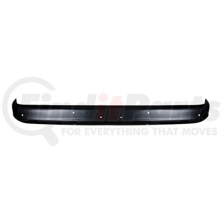 110722 by UNITED PACIFIC - Bumper - Black, EDP Coated, Front, with Square Carriage Bolt Holes, with Pre-Drilled License Plate Mounting Holes, for 1963-1966 Chevy & GMC Truck