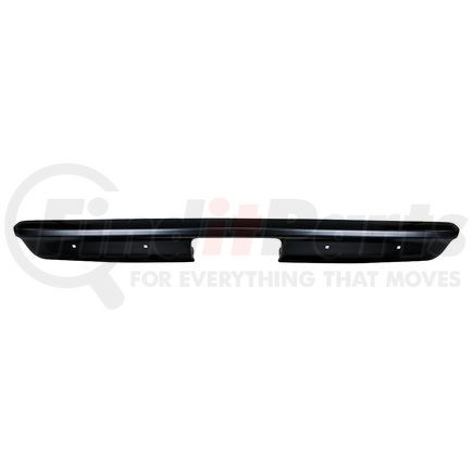 110733 by UNITED PACIFIC - Bumper -  Black EDP, Rear, Coated Finish, License Plate Recess, with Mounting Holes, for 1967-1972 Chevy & GMC Fleetside Truck