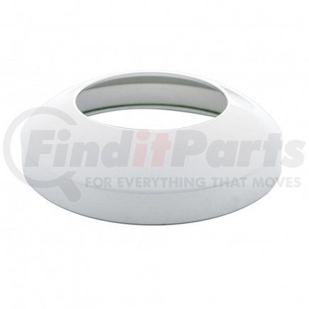 20205 by UNITED PACIFIC - Axle Hub Cap - Rear, 8", Stainless, with Hubometer Cut-Out