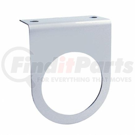 20436 by UNITED PACIFIC - Light Bar Bracket - Stainless Steel Light Bracket With Single Cutout For 2-1/2" Light