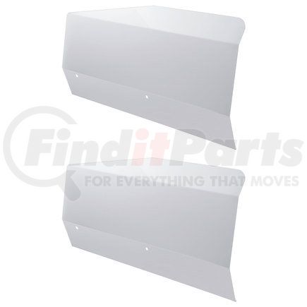 20585 by UNITED PACIFIC - Fender Corner Guard - Front, Stainless Steel, for PB 370 Series