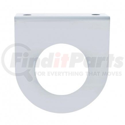 20708 by UNITED PACIFIC - Marker Light Mounting Bracket - Stainless, with One 2" Light Cut-Out