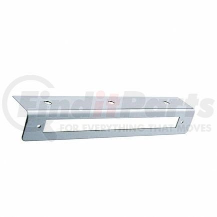 20760B by UNITED PACIFIC - Light Bar Bracket - 9 3/4" Stainless, with 9" Light Bar Cut-Out