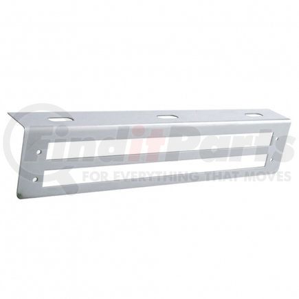 20775 by UNITED PACIFIC - Light Bar Bracket - 12.75" Stainless, with Two 12" Light Cut-Out