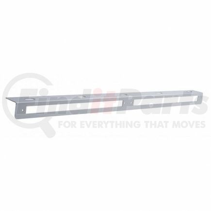 20780B by UNITED PACIFIC - Light Bar Bracket - 25 5/16" Stainless, with Two 12" Light Bar Cut-Outs