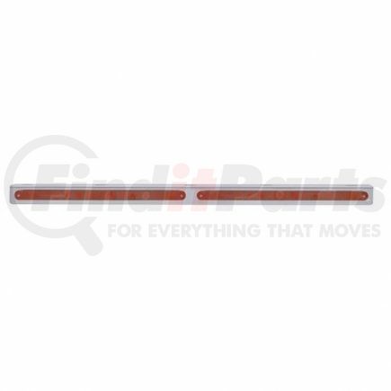 20782 by UNITED PACIFIC - Light Bar - Stainless, with Bracket, Stop/Turn/Tail Light, Red LED and Lens, Stainless Steel, 14 LED Per Light Bar