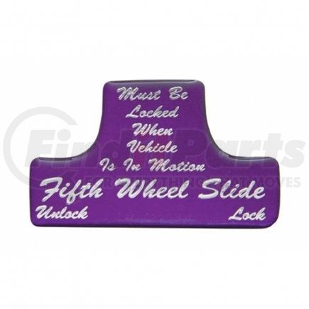 21020-1P by UNITED PACIFIC - Dash Switch Label - Switch Guard Sticker Only, "Fifth Wheel", Purple