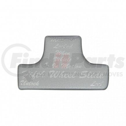 21020-1S by UNITED PACIFIC - Dash Switch Label - Switch Guard Sticker Only, "Fifth Wheel", Silver
