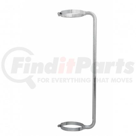 21253 by UNITED PACIFIC - Exhaust Stack Muffler Guard Grab Handle - 34", Chrome, 8" Clamp