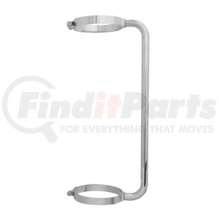 21256 by UNITED PACIFIC - Exhaust Stack Muffler Guard Grab Handle - 24", Stainless, 7" Clamp