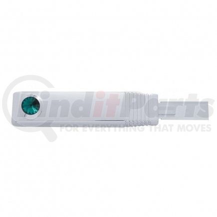 21084 by UNITED PACIFIC - Turn Signal Lever Cover - With Green Diamond