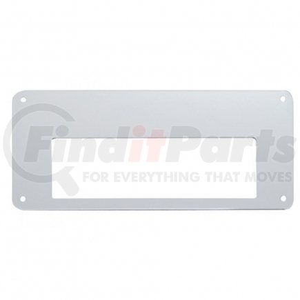 21909 by UNITED PACIFIC - Control Face Plate - Stainless Steel, Radio Face Plate, for Cobra 29, Freightliner