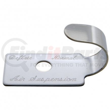 23003 by UNITED PACIFIC - Dash Switch Cover - Switch Guard, Air Suspension, Stainless, for Peterbilt 379