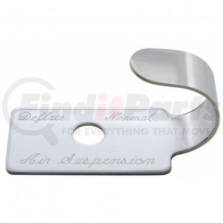 23003-1 by UNITED PACIFIC - Dash Switch Cover - Switch Guard, Stainless, without Holding Nut, Air Suspension, for Peterbilt 379