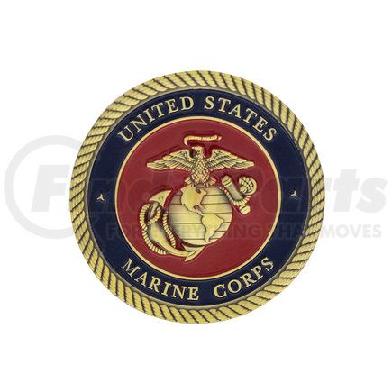 22977 by UNITED PACIFIC - Emblem - 1 3/4" U.S. Military Adhesive Metal Medallion, Marine Corps