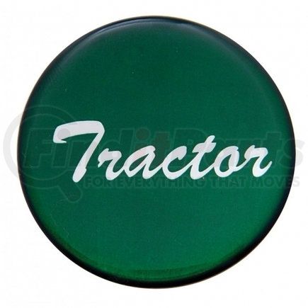 23222-1G by UNITED PACIFIC - Air Brake Control Valve Knob Sticker - "Tractor" Glossy, Green