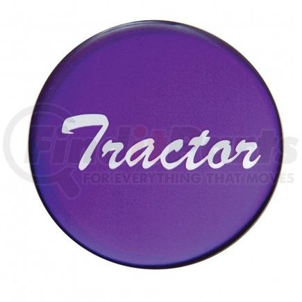 23222-1P by UNITED PACIFIC - Air Brake Control Valve Knob Sticker - "Tractor" Glossy, Purple