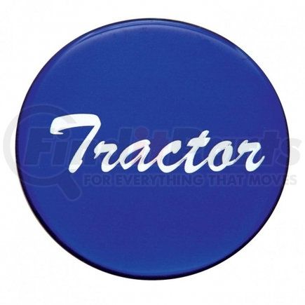 23222-1B by UNITED PACIFIC - Air Brake Control Valve Knob Sticker - "Tractor" Glossy, Blue