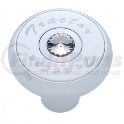 23512 by UNITED PACIFIC - Air Brake Valve Control Knob - "Tractor" Deluxe, Clear Diamond