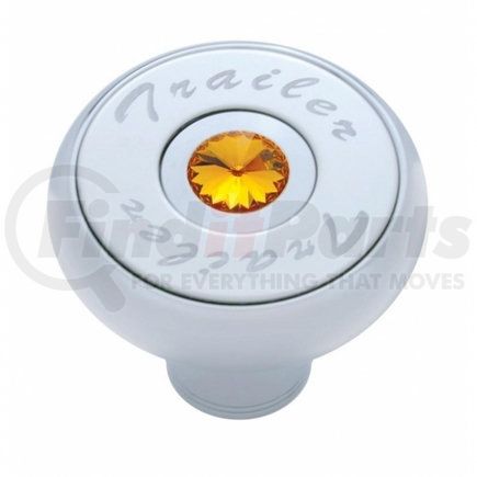 23516 by UNITED PACIFIC - Air Brake Valve Control Knob - "Trailer" Deluxe, Amber Diamond