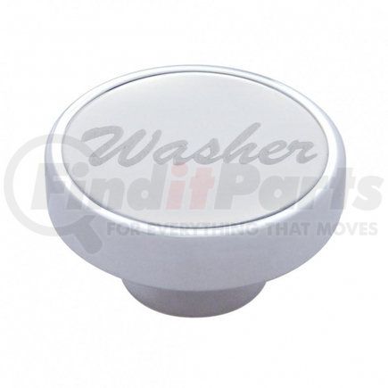 23533 by UNITED PACIFIC - Dash Knob - "Washer", Stainless Plaque