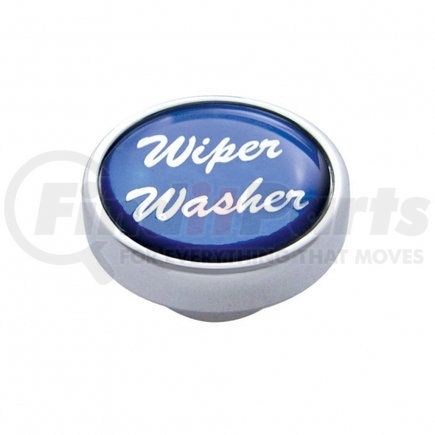 23244 by UNITED PACIFIC - Dash Knob - "Wiper/Washer", Blue Glossy Sticker