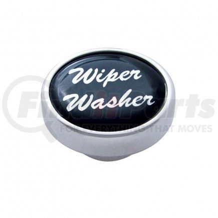 23243 by UNITED PACIFIC - Dash Knob - "Wiper/Washer", Black Glossy Sticker