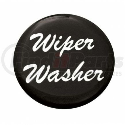 23243-1K by UNITED PACIFIC - Dash Switch Label - Dash Knob Sticker Only, "Wiper/Washer", Glossy, Black