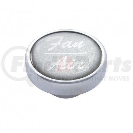 23254 by UNITED PACIFIC - Dash Knob - "Fan/Air", Silver Glossy Sticker