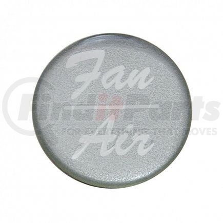 23249-1S by UNITED PACIFIC - Dash Switch Label - Dash Knob Sticker Only, "Fan/Air", Glossy, Silver