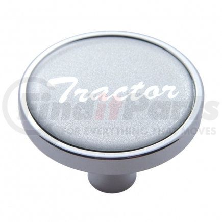 23293 by UNITED PACIFIC - Air Brake Valve Control Knob - "Tractor" Short, Silver Glossy Sticker