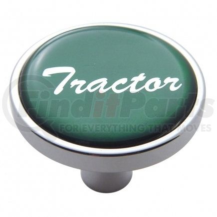 23290 by UNITED PACIFIC - Air Brake Valve Control Knob - "Tractor" Short, Green Glossy Sticker