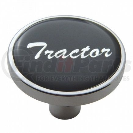 23288 by UNITED PACIFIC - Air Brake Valve Control Knob - "Tractor" Short, Black Glossy Sticker