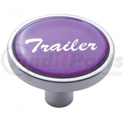 23299 by UNITED PACIFIC - Air Brake Valve Control Knob - "Trailer" Short, Purple Glossy Sticker