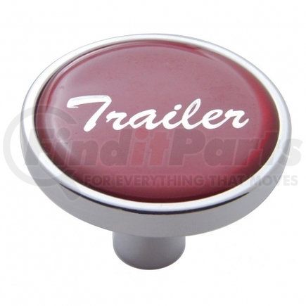 23300 by UNITED PACIFIC - Air Brake Valve Control Knob - "Trailer" Short, Red Glossy Sticker