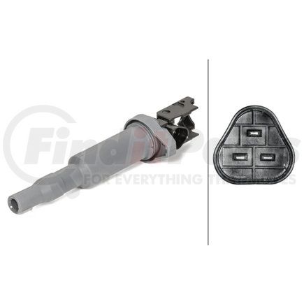 358000441 by HELLA - Ignition Coil, 3 pin  for BMW/P.S.A/MINI