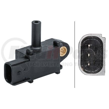 009409551 by HELLA USA - Sensor, exhaust pressure - 3-pin connector - Bolted
