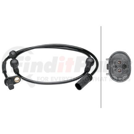 012679371 by HELLA - Sensor, wheel speed - 2-pin connector - Front Axle left and right - Total Length1047mm