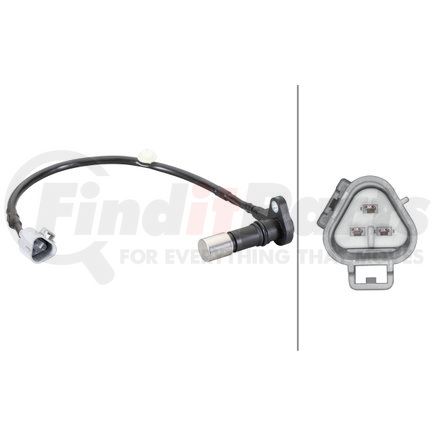 013122771 by HELLA - Sensor, crankshaft pulse - 3-pin connector - Cable: 345mm - with seal ring