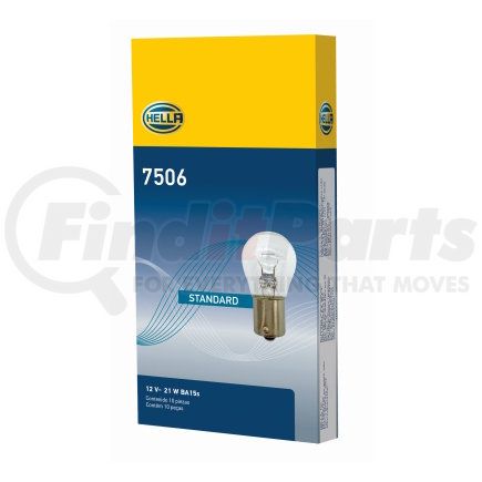 211730733 by HELLA - BULB 7506 12V 21W BA15s S8