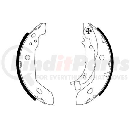 355005101 by HELLA - Drum Brake Shoe