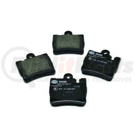 355008711 by HELLA - Disc Brake Pad Set