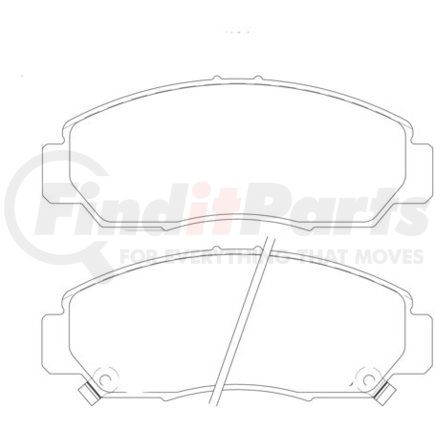 355010981 by HELLA - Disc Brake Pad Set