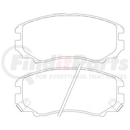 355010991 by HELLA - Disc Brake Pad Set