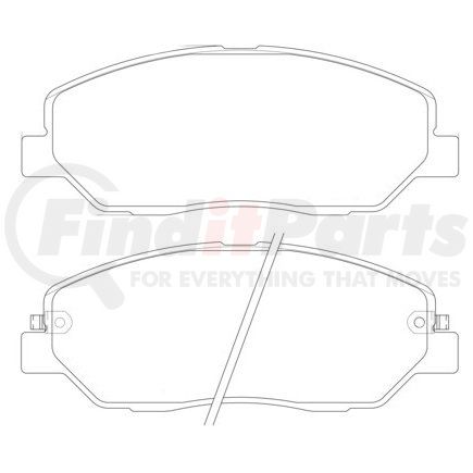 355012371 by HELLA - Disc Brake Pad Set