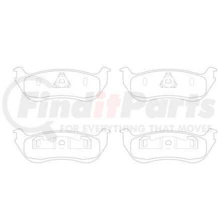 355012481 by HELLA - Disc Brake Pad Set