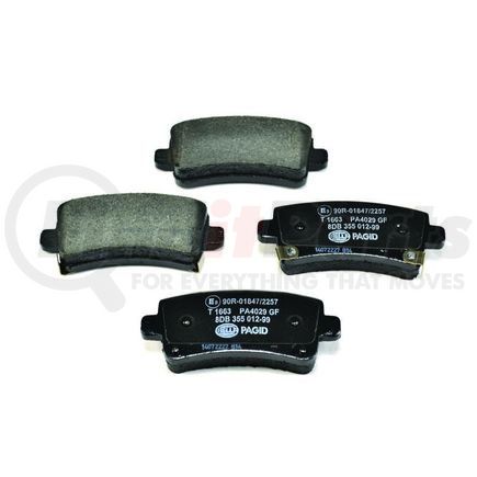 355012991 by HELLA - Disc Brake Pad Set