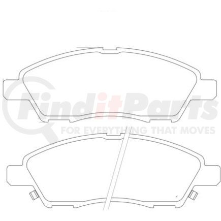 355014071 by HELLA - Disc Brake Pad Set